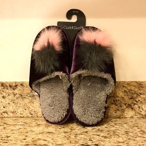 Cuddleduds Purple slippers, new, Women’s 7-8